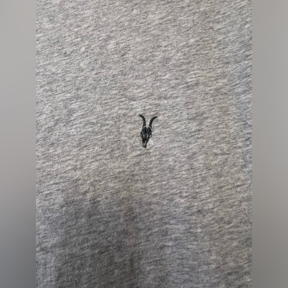 AllSaints Gray Tonic Crew Neck Tee Shirt Men’s Size Medium - Picture 2 of 8